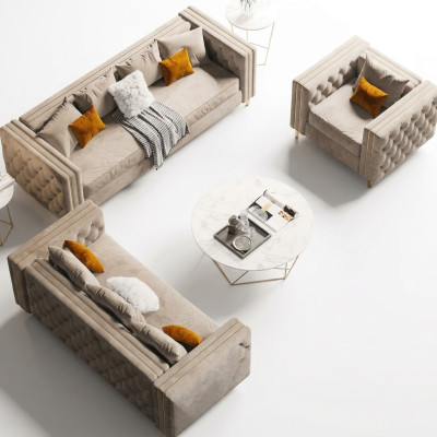 Chesterfield bankstelsel 321 woonlandschap ontspanningsstoel ontwerp bank banken fluweel