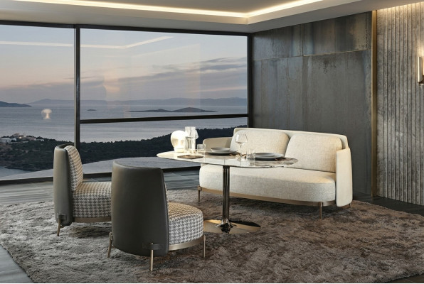 Ontwerpmeubels Modern Relax Zit Luxe Meubels Woonlandschap Bank 3-zits Bankstellen