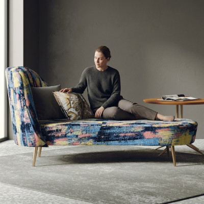 Chaiselounge bekledingstextiel moderne relaxfauteuil luxe meubels woonlandschap
