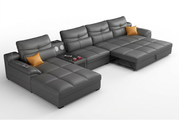 Bank Bank Hoekbank U-vormige bekleding Moderne relaxfauteuil Luxe meubels Woonlandschap