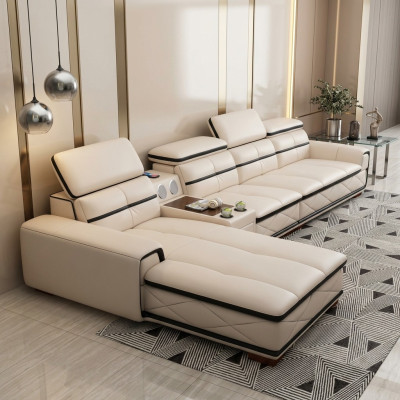 Bank Meubels Woonlandschap Luxe Hoekbank Hoekbank L-vorm Bekleding Modern Bankstellen Nieuw