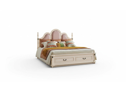Bed bekleding design luxe dubbele hotelbedden slaapkamer 180x200 cm hout nieuw