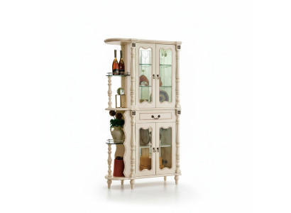Vitrine vitrinekast woonkamer klassiek glas bar houten kast glazen kast