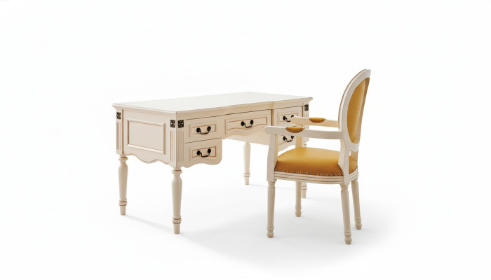 Bureaustoel Bureau Klassiek kantoormeubilair Tafel 2-delige set Nieuw