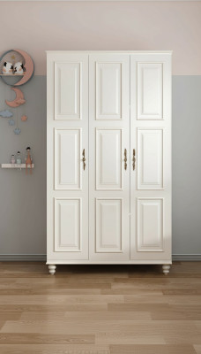 Kledingkast landelijke stijl Meubels Klassieke kast Hout Slaapkamer Wit