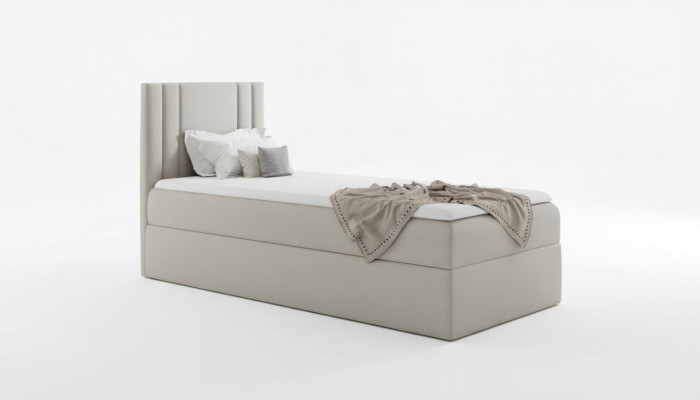 Mini bed eenpersoons slaapkamer bedden gestoffeerd ontwerp kinderbed luxe stof