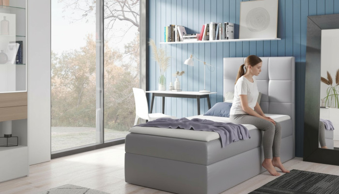Jongerenbed Slaapkamer Ontwerp Hotel Modern Bed Bedlade Boxspringbed 90 cm