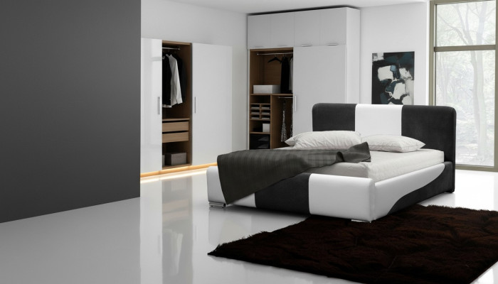 Bed bedframe Slaapkamer Ontwerp Dubbel Hotel Modern Stof 160x200 Bed Nieuw