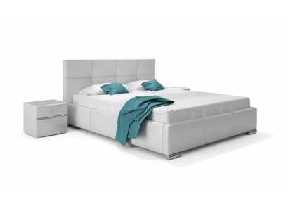 Bedframe Ontwerp Dubbel Hotel Modern Bed Slaapkamer Bedden Wit Nieuw