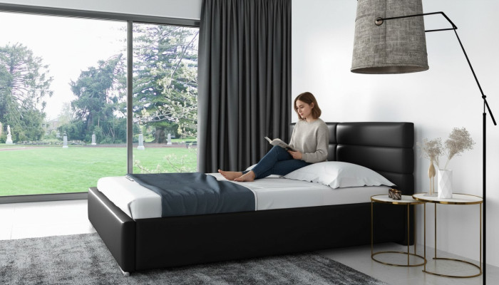 Bedframe Hout Ontwerp Dubbel Hotel Modern Bed Slaapkamer Bedden Gestoffeerd Bed