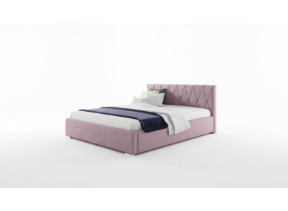 Bed Bedframe Upholstered bed Beds Double hotel 180x200 Bedroom Pink Furniture