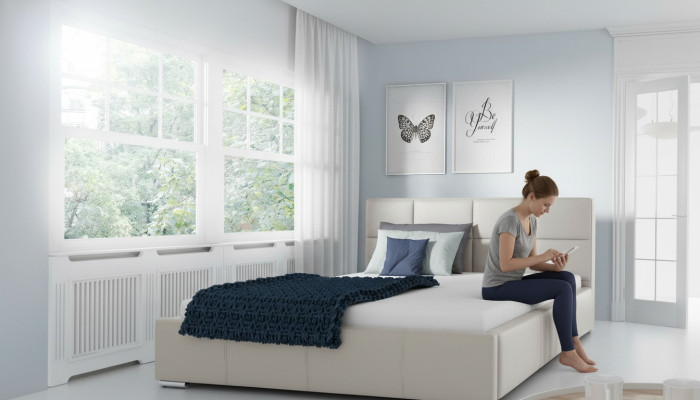 Dubbel Bed Gestoffeerde Bedden Lederen Bed Ontwerp Luxe Meubelen 200x200 Bedframe
