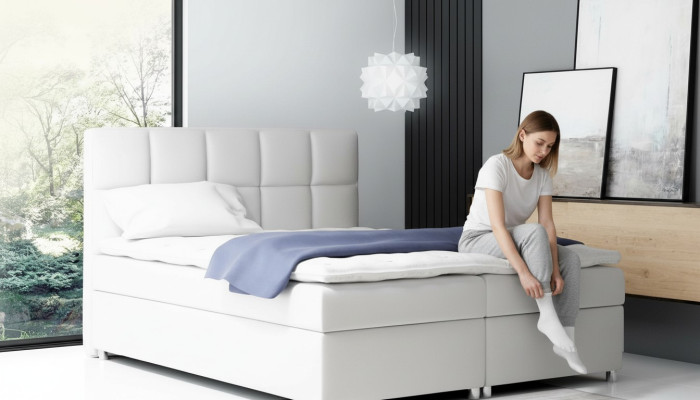 Boxspringbed dubbel hotelmeubilair bedden inrichting groot 200x200 slaapkamer