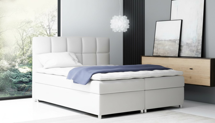 Boxspringbed dubbel hotelmeubilair bedden inrichting groot 200x200 slaapkamer