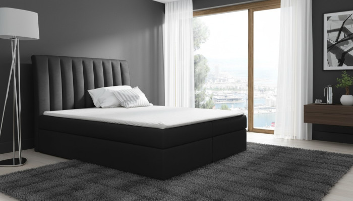 Echtelijk bed Bedframe Bed Bed met gestoffeerde polyester boxspringbed Tweepersoonsbed