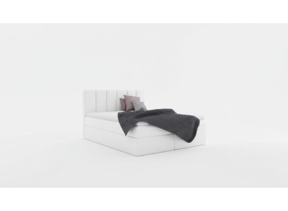 Boxspringbed Tweepersoonsbed Bed met opbergruimte Tweepersoonsbed Bedden Gestoffeerd bed Wit Nieuw