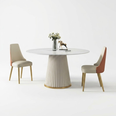 Luxe tafels Ronde tafel Ronde design meubelen Roestvrijstalen eetkamer Eettafels Nieuw