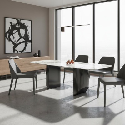 Luxe tafel van metaal eettafel Mega Design Metalen tafels Eetkamer meubels Eettafels