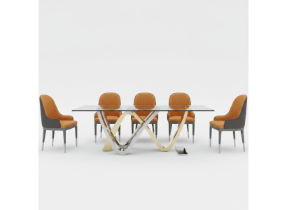 Eetkamer zuilen tafels Italiaanse meubels restaurant eettafel tafel luxe nieuw.