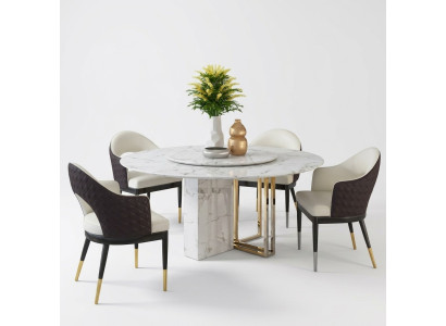Ronde luxe tafel ontwerp Tafels rond stenen meubels Eetkamer Eettafels Modern Nieuw