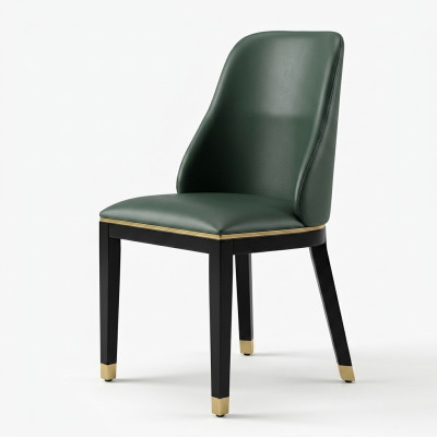 Stoel Stoelen Ontwerp Fauteuil Hout Bekleding Klassieke Echt hout Eetkamer Meubels