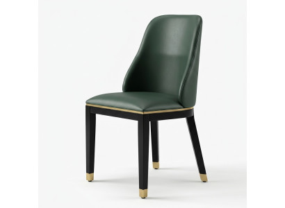 Stoel Stoelen Ontwerp Fauteuil Hout Bekleding Klassieke Echt hout Eetkamer Meubels