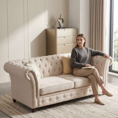 Chesterfield bankstel 321 woonkamer zitkamer bank design bankstellen leren bank