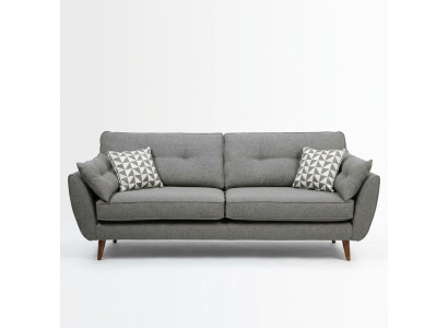 Zitbank Bankstel 2-zits Stof Zitmeubilair Ontwerp Bank Bankstellen Stof Grijs 226 cm Nieuw