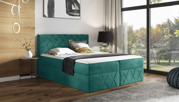 Luxe design gestoffeerd bed Bedden Designbed NIEUW 160x200cm Boxspring nieuw