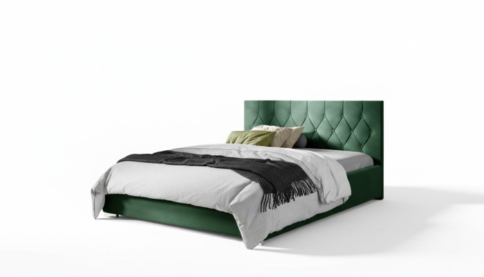Bedframe Stof Textiel Ontwerp Dubbel Modern Hotel Bed Slaapkamer Bedden Nieuw