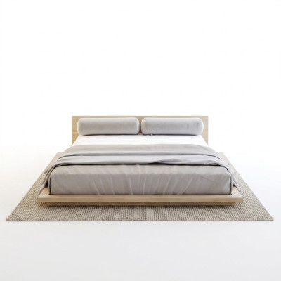 Tweepersoonsbed Hotel Textiel Slaapkamer Bedden Bedframe Hout Design Modern