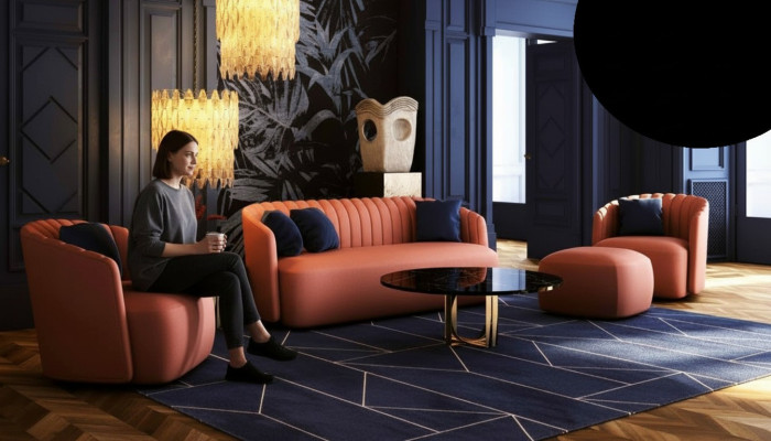 Bank Luxe Set 4-delig Bankstel 321 Voetenbank Set Bank Banken Fauteuil Groep Nieuw