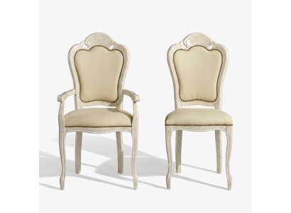 Stoel met armleuning Eetkamerstoel Hout Nieuw Eetkamerstoelen Design Fauteuil Barok