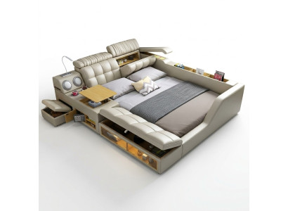 Tweepersoons gestoffeerd bed slaapkamer 180x200cm multifunctioneel bedden bedden