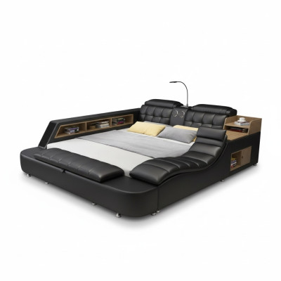 Tweepersoons slaapkamer gestoffeerd bed 180x200cm multifunctioneel bed bedden