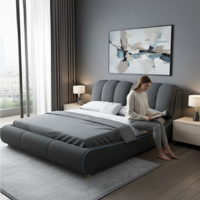 Ontwerp Hout Moderne Bed 180x200 Slaapkamer Huwelijk Luxe Hotel Bedden