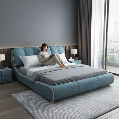 Tweepersoonsbed Slaapkamer Hotel Echtelijke Luxe Bed 2x Nachtkastje Set van 3 stuks Nieuw Bedden