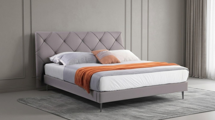 Bed 180x200cm Bedden Leder Moderne Slaapkamer Meubels Bekleding Ontwerp