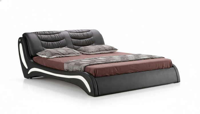 Ontwerper bed slaapkamer bedden leer hotel luxe gestoffeerd Italiaans