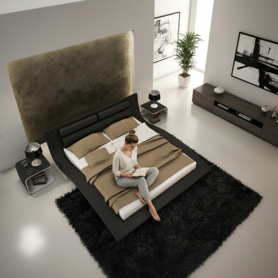 Ontwerp Gestoffeerd Hotelbed 180x200cm Bruiloft Hout Slaapkamermeubels