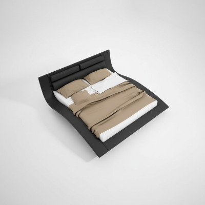 Ontwerp Gestoffeerd Hotelbed 180x200cm Bruiloft Hout Slaapkamermeubels