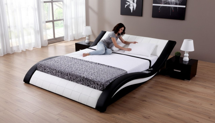 Bed Design Bed Digital USB Luxury Bedroom Furniture Leather Double  Bedontwerp Bed Digitale USB Luxe Slaapkamermeubels Leer Dubbel