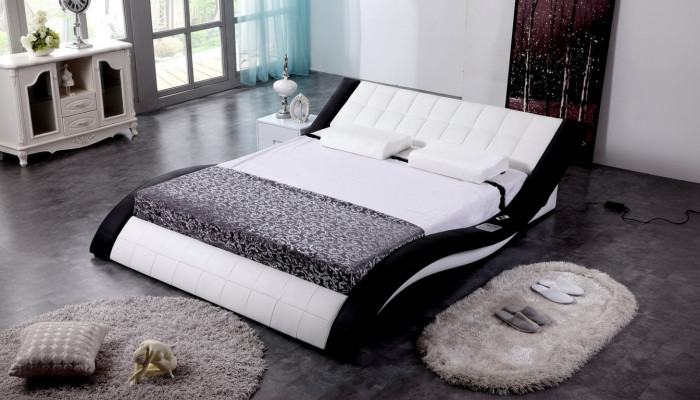 Bed Design Bed Digital USB Luxury Bedroom Furniture Leather Double  Bedontwerp Bed Digitale USB Luxe Slaapkamermeubels Leer Dubbel