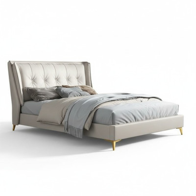 Bedden Leder Hotel Luxe Bekleding Italiaanse Meubels Design Bed Slaapkamer