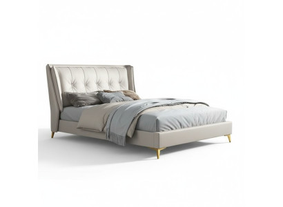Bedden Leder Hotel Luxe Bekleding Italiaanse Meubels Design Bed Slaapkamer