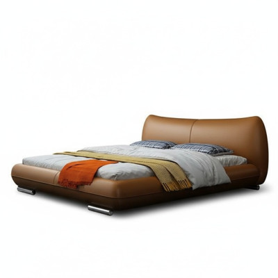 Bedden Textiel Leer Hotel Luxe Fluweel Bekledingsstof Designer Bed Slaapkamer