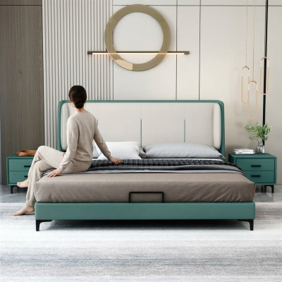 Bedtextiel Hotel Luxe Bekledingsstof Zitstof Italië Designer Bed Slaapkamer