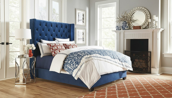 Chesterfield slaapkamer dubbel bed ontwerp lederen luxe bed hotel