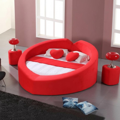 Ontwerpersbed in hartvorm Huwelijksreisbed Luxe bedframe Bedbordeel