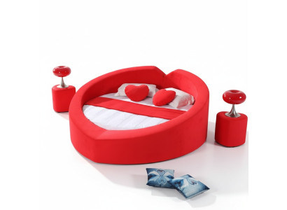 Ontwerpersbed in hartvorm Huwelijksreisbed Luxe bedframe Bedbordeel